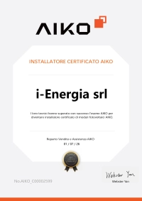 I Energia Certificato Aiko